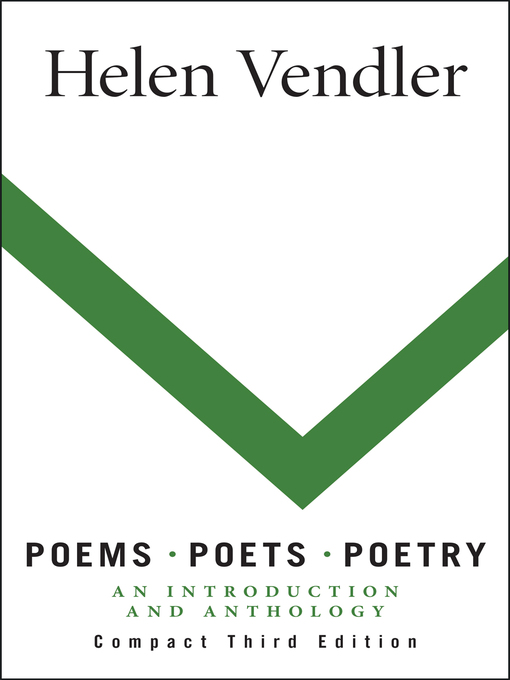 Title details for Poems, Poets, Poetry by Helen Vendler - Available